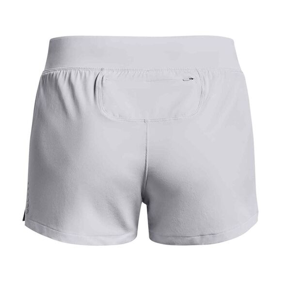 Under Armour 1342856 014 Women's Sz M HeatGear Speed Pocket Gray Running Shorts - Picture 2 of 5